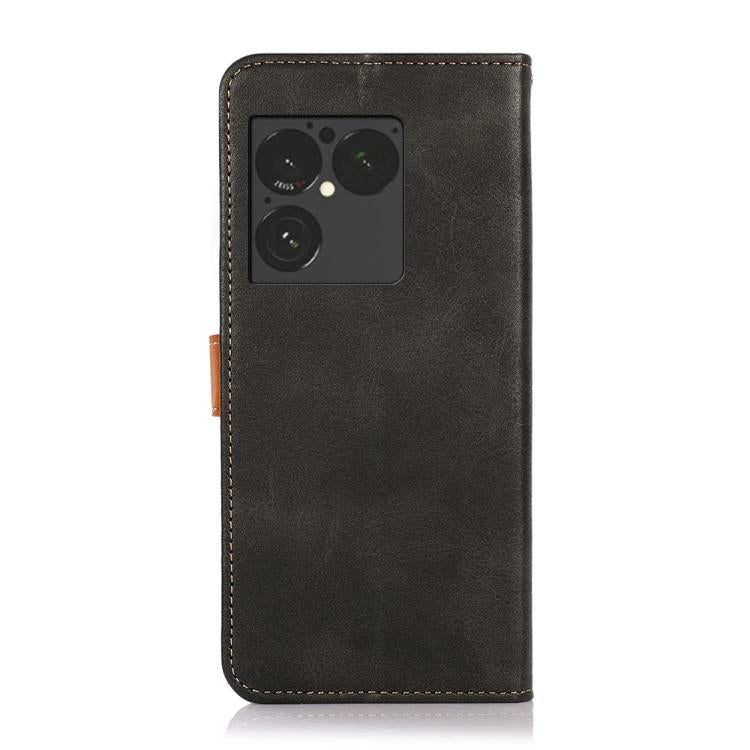 For Sony Xperia 1 VIII KHAZNEH Dual-color Cowhide Texture Flip Leather Phone Case