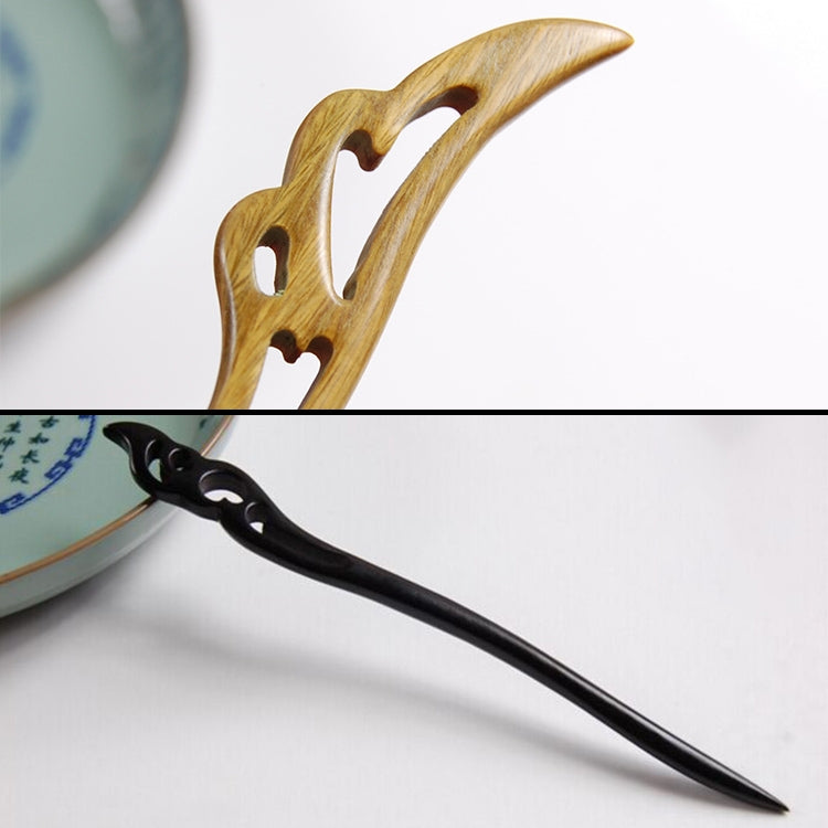 Classical Sandalwood Hairpin Hair Ornaments with Gift Box, Gift Box Random Color Delivery
