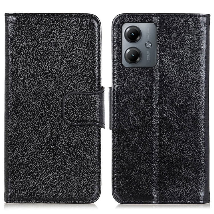 For Motorola Moto G14 4G Nappa Texture Flip Leather Phone Case