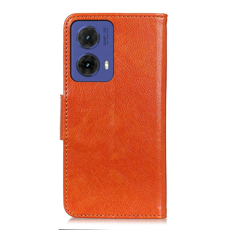 For Motorola Moto G85 Nappa Texture Flip Leather Phone Case