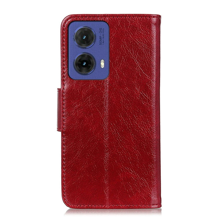For Motorola Moto G85 Nappa Texture Flip Leather Phone Case