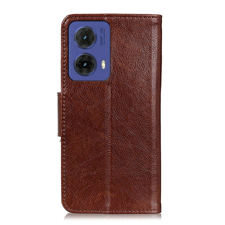 For Motorola Moto G85 Nappa Texture Flip Leather Phone Case