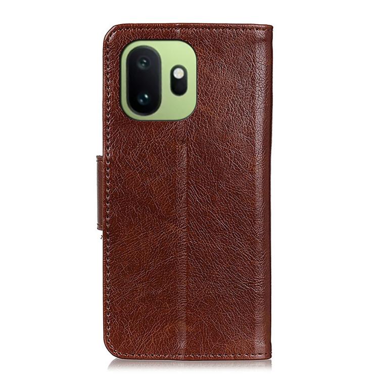 For OnePlus 15T Nappa Texture Flip Leather Phone Case