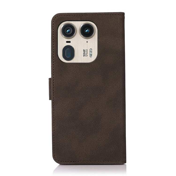 For Motorola Edge 50 Ultra KHAZNEH Matte Texture Leather Phone Case