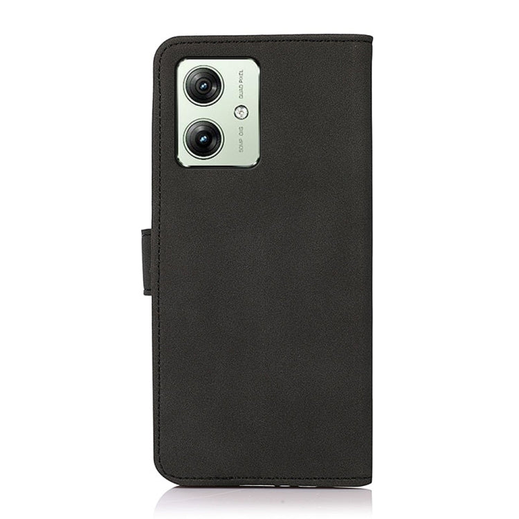 For Motorola Moto G54 India KHAZNEH Matte Texture Leather Phone Case