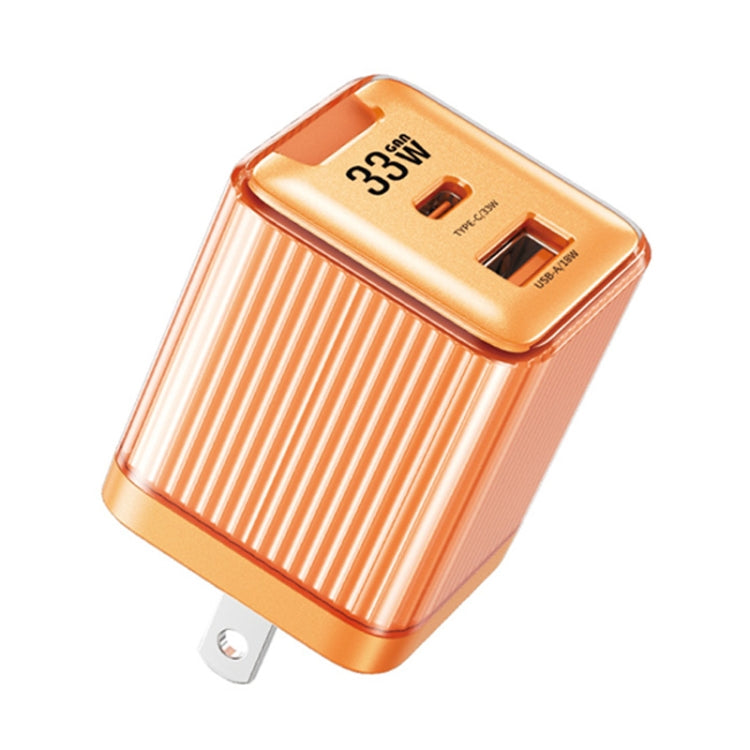 WK WP-U05 Jiltry Series 33W Gallium Nitride USB-C / Type-C + USB Charger, US Plug