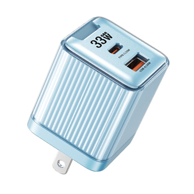 WK WP-U05 Jiltry Series 33W Gallium Nitride USB-C / Type-C + USB Charger, US Plug