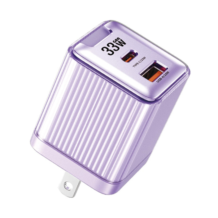 WK WP-U05 Jiltry Series 33W Gallium Nitride USB-C / Type-C + USB Charger, US Plug