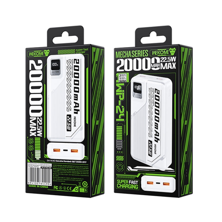 WK WP-24 Mecha II Series 20000mAh 22.5W Super Fast Charging Power Bank