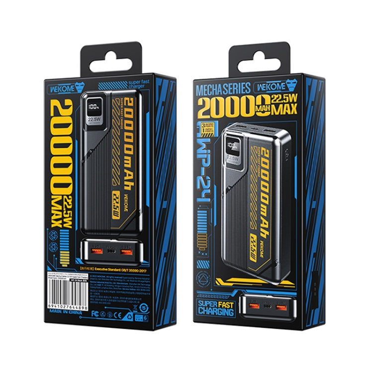 WK WP-24 Mecha II Series 20000mAh 22.5W Super Fast Charging Power Bank