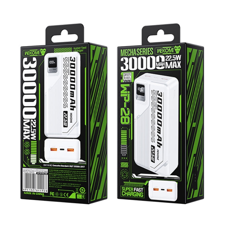 WK WP-28 Mecha II Series 30000mAh 22.5W Super Fast Charging Power Bank