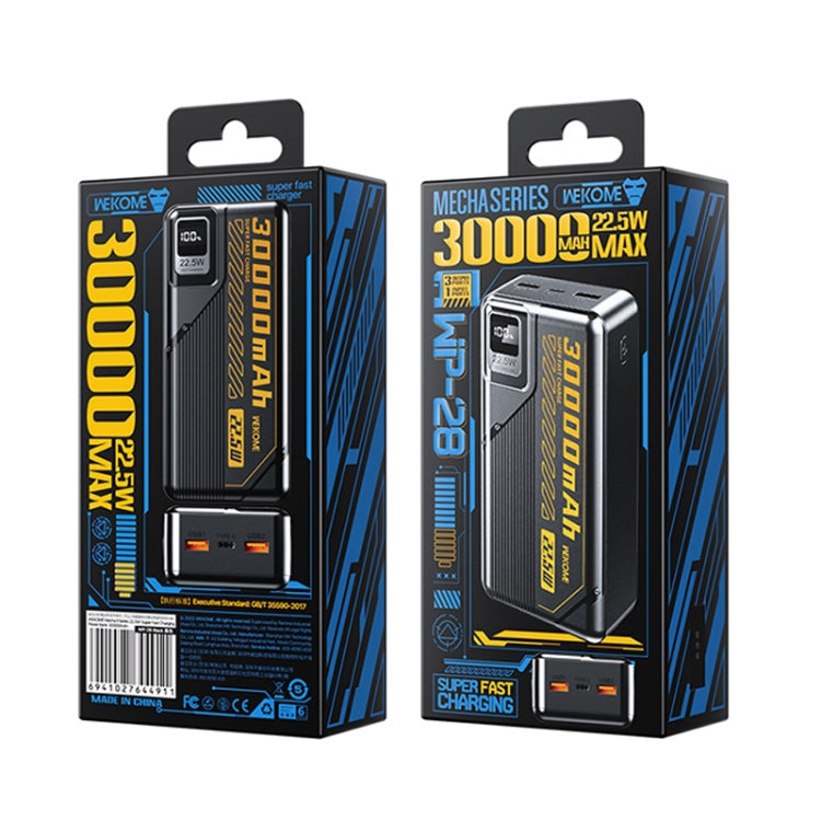 WK WP-28 Mecha II Series 30000mAh 22.5W Super Fast Charging Power Bank