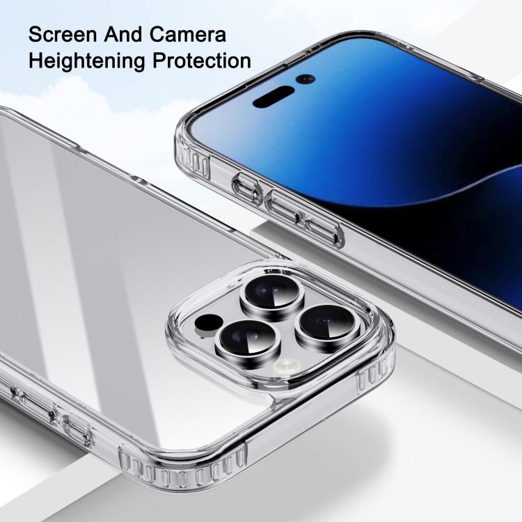 For iPhone 16 Plus iPAKY XJ Series Transparent PC+TPU Phone Case