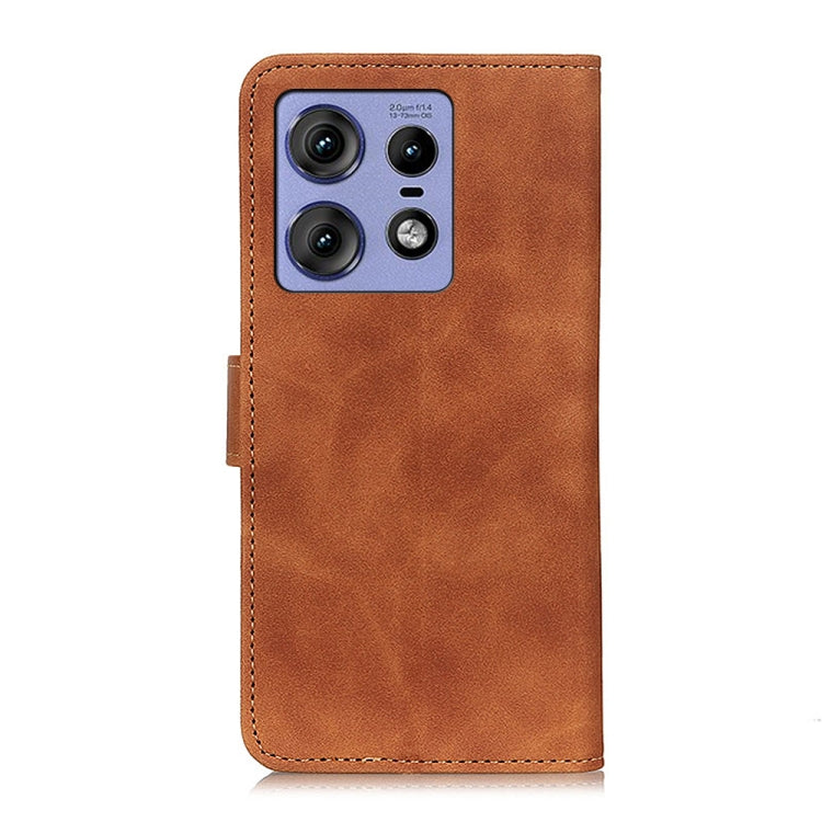 For Motorola Edge 50 Pro KHAZNEH Retro Texture Leather Phone Case