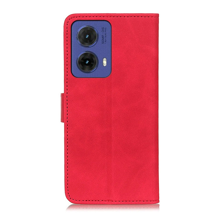 For Motorola Moto G85 KHAZNEH Retro Texture Leather Phone Case
