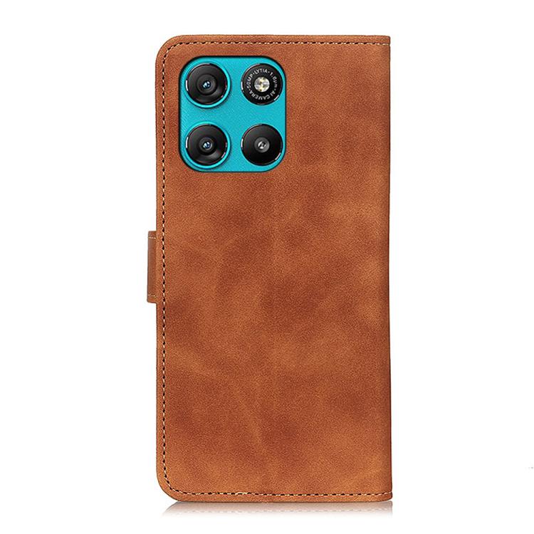 For Motorola Moto G57 Power/G67 Power KHAZNEH Retro Texture Leather Phone Case