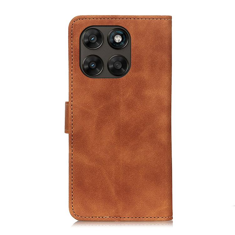 For Motorola Moto G77 5G / G67 5G KHAZNEH Retro Texture Leather Phone Case