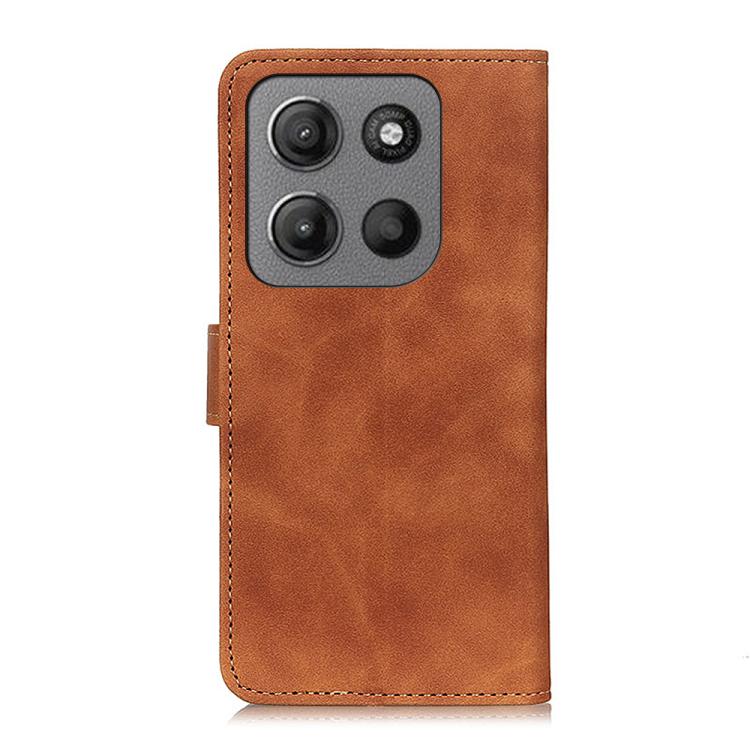 For Motorola Moto G17 4G/G17 Power 4G KHAZNEH Retro Texture Leather Phone Case