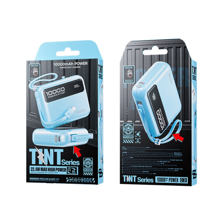 WK WP-34 Tint III Series 10000mAh 22.5W Super Fast Charging Power Bank