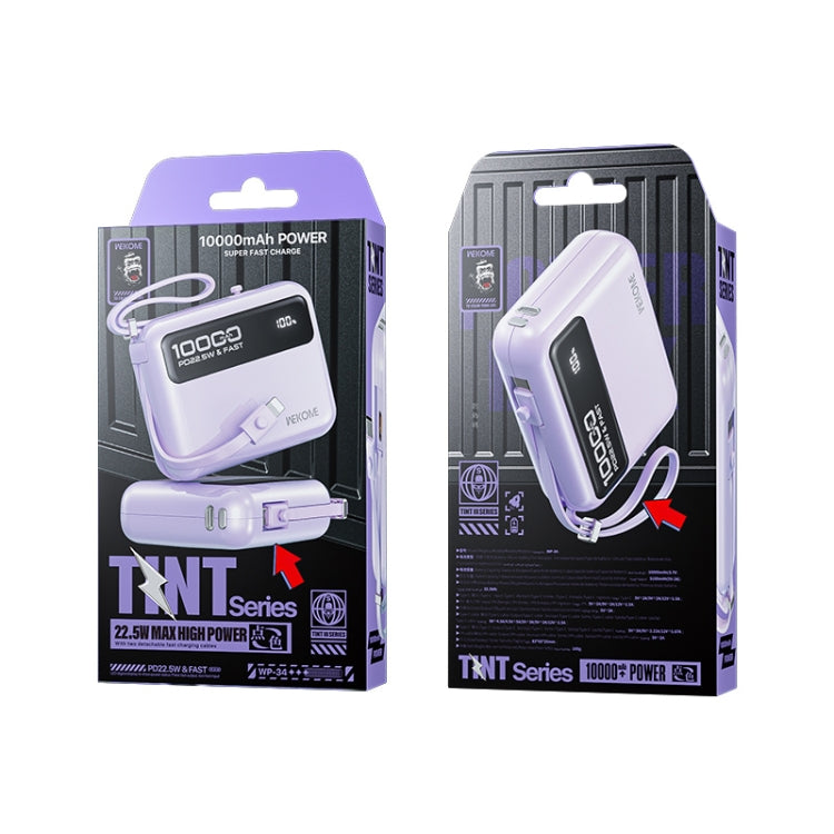WK WP-34 Tint III Series 10000mAh 22.5W Super Fast Charging Power Bank