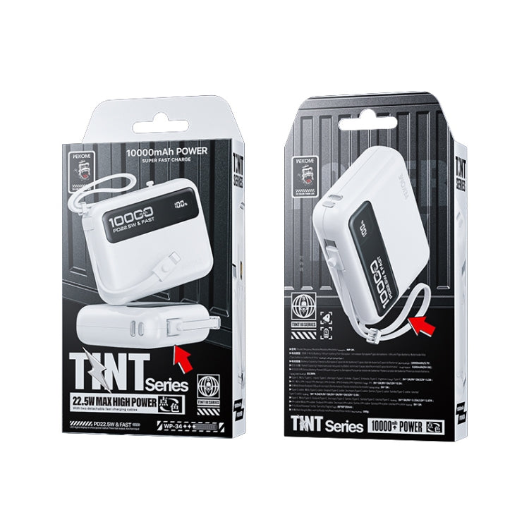 WK WP-34 Tint III Series 10000mAh 22.5W Super Fast Charging Power Bank