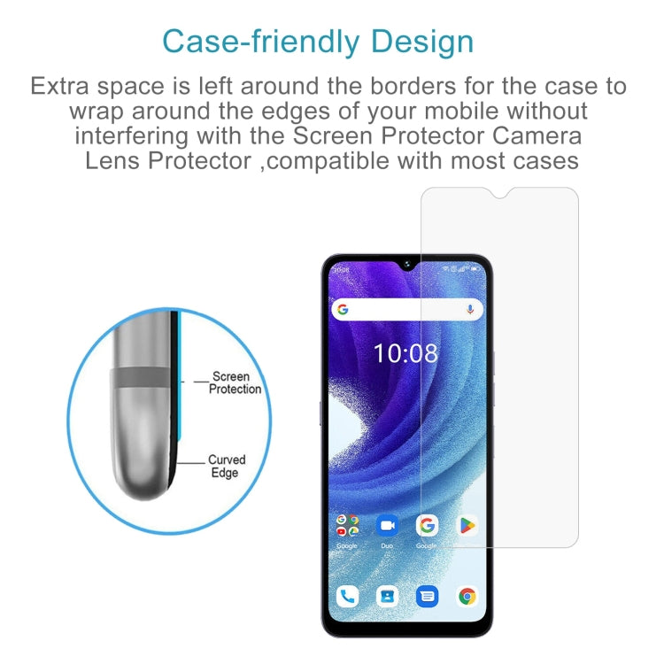 For Umidigi A15T 50pcs 0.26mm 9H 2.5D Tempered Glass Film