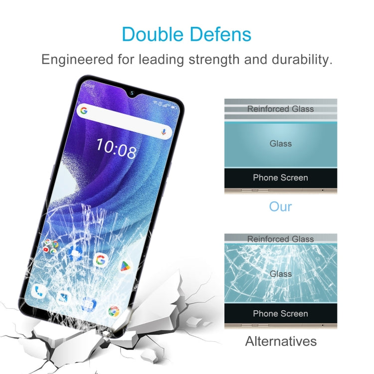 For Umidigi A15T 50pcs 0.26mm 9H 2.5D Tempered Glass Film