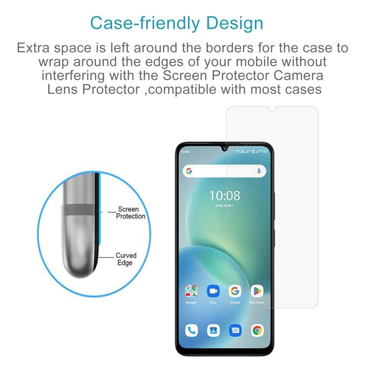For Umidigi G9x 4G 50pcs 0.26mm 9H 2.5D Tempered Glass Film