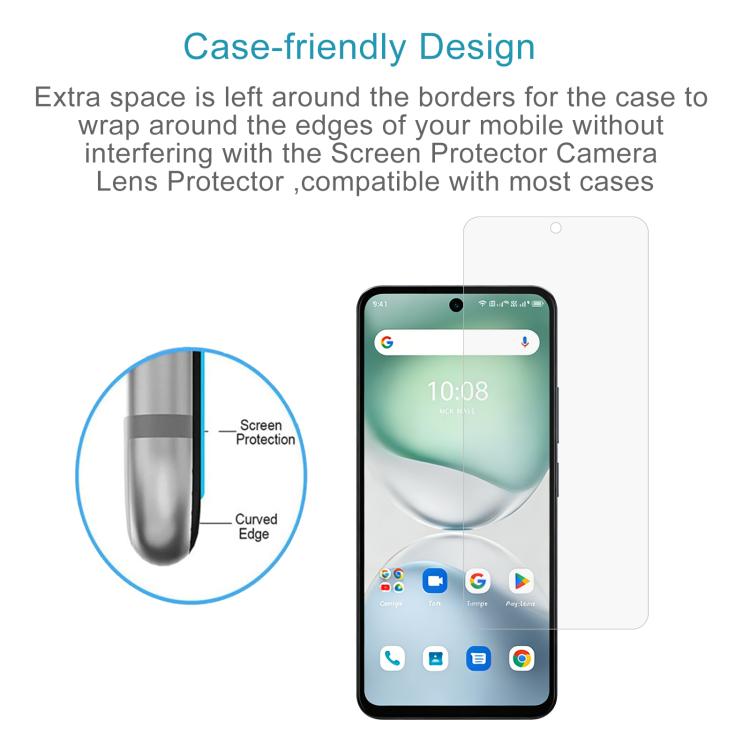For Umidigi Note 100x 4G 50pcs 0.26mm 9H 2.5D Tempered Glass Film