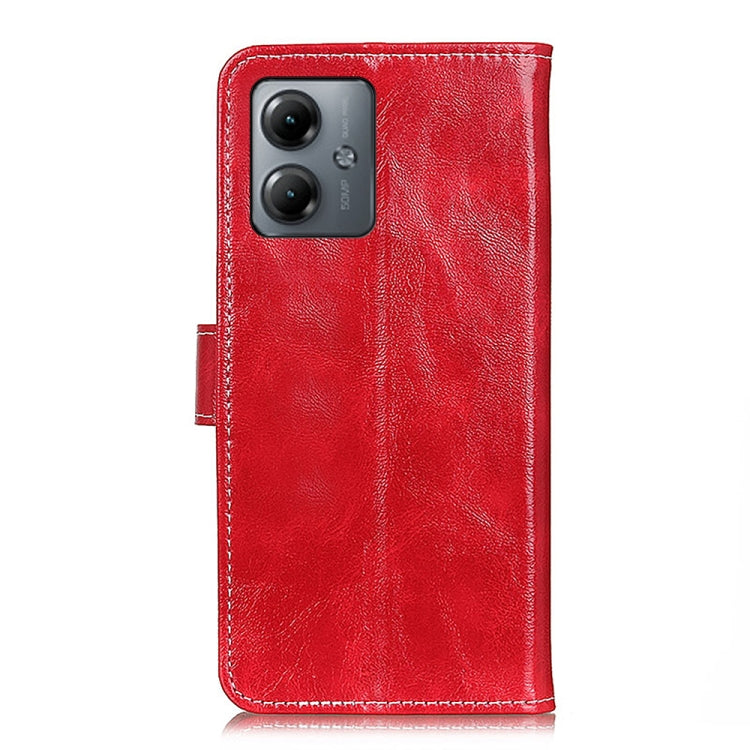 For Motorola Moto G14 4G Retro Crazy Horse Texture Leather Phone Case
