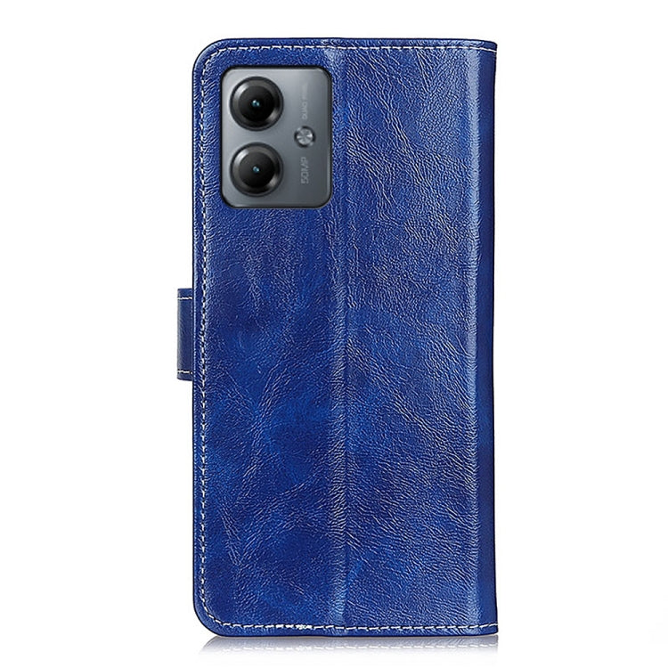 For Motorola Moto G14 4G Retro Crazy Horse Texture Leather Phone Case