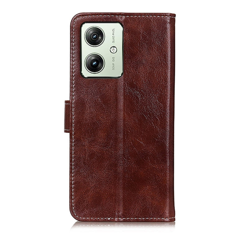 For Motorola Moto G64 5G Retro Crazy Horse Texture Leather Phone Case