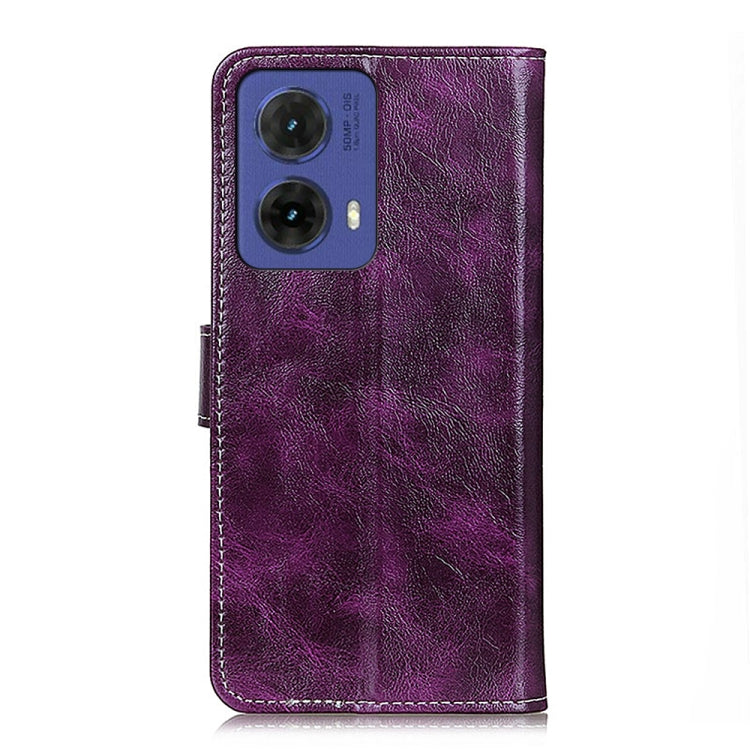 For Motorola Moto G85 Retro Crazy Horse Texture Leather Phone Case