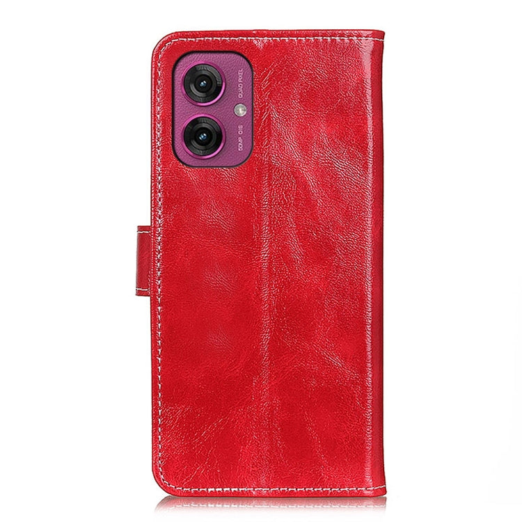 For Motorola Moto G55 5G Retro Crazy Horse Texture Leather Phone Case