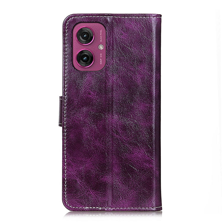 For Motorola Moto G55 5G Retro Crazy Horse Texture Leather Phone Case