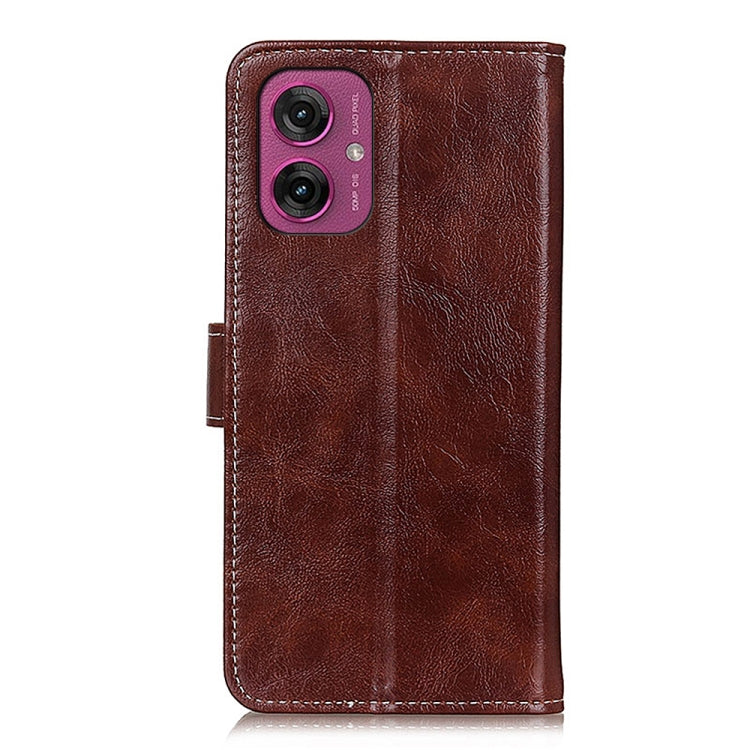 For Motorola Moto G55 5G Retro Crazy Horse Texture Leather Phone Case