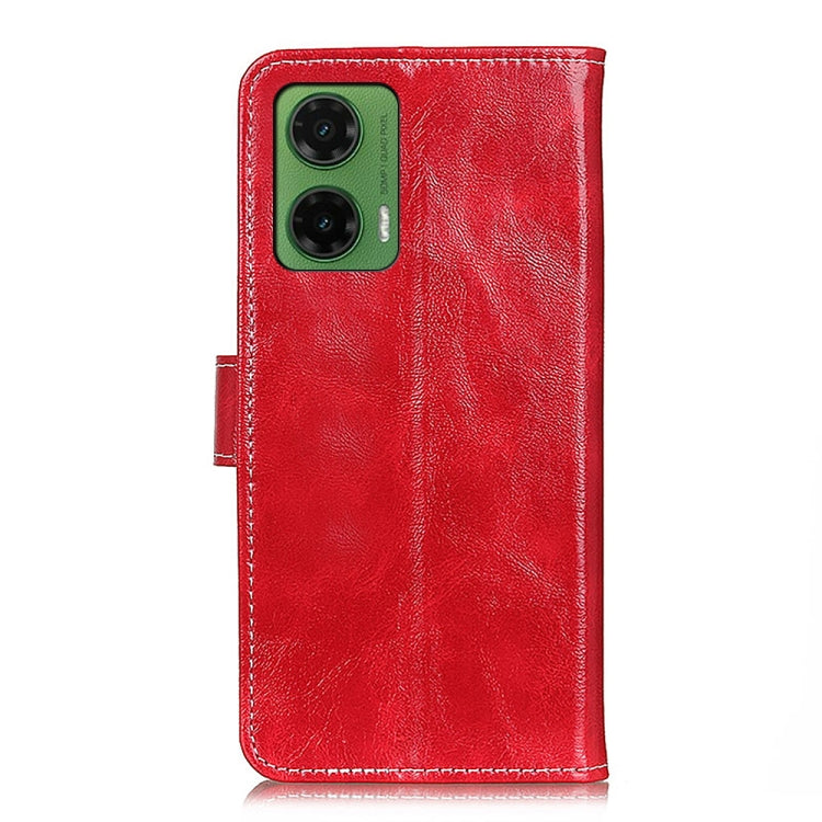 For Motorola Moto G35 5G Retro Crazy Horse Texture Leather Phone Case