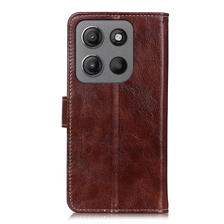 For Motorola Moto G15 4G / G05 Retro Crazy Horse Texture Leather Phone Case
