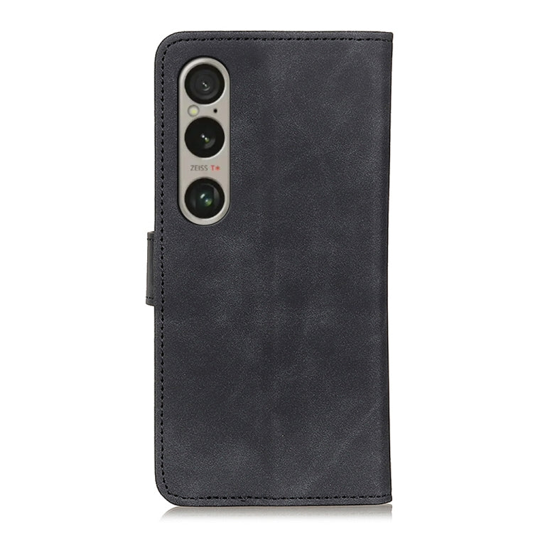For Sony Xperia 1 VI KHAZNEH Retro Texture Horizontal Flip Leather Phone Case