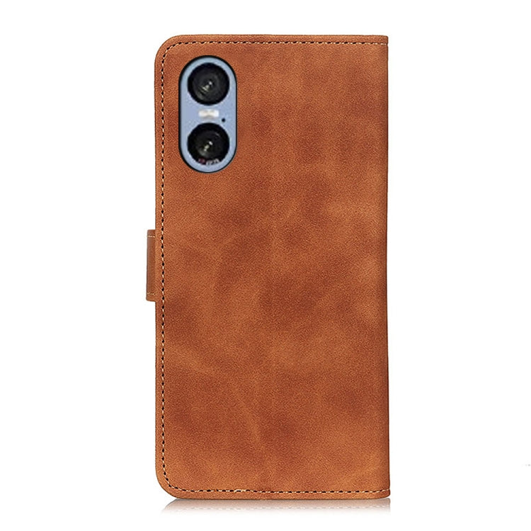 For Sony Xperia 5 VI KHAZNEH Retro Texture Horizontal Flip Leather Phone Case