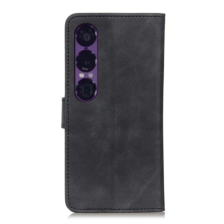 For Sony Xperia 1 VII KHAZNEH Retro Texture Horizontal Flip Leather Phone Case