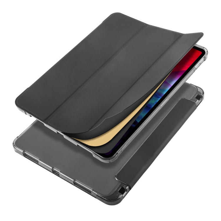 For iPad Pro 11 (2020) / iPad Pro 11(2018) 3-folding Horizontal Flip PU Leather + Shockproof TPU Tablet Case with Holder & Pen Slot