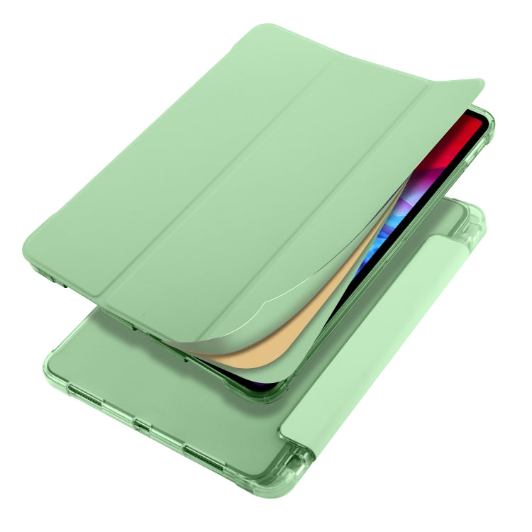 For iPad Pro 11 (2020) / iPad Pro 11(2018) 3-folding Horizontal Flip PU Leather + Shockproof TPU Tablet Case with Holder & Pen Slot