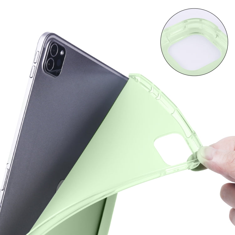 For iPad Pro 11 (2020) / iPad Pro 11(2018) 3-folding Horizontal Flip PU Leather + Shockproof TPU Tablet Case with Holder & Pen Slot