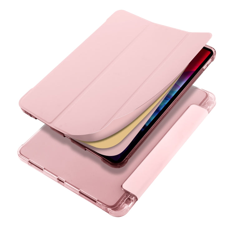 For iPad Pro 11 (2020) / iPad Pro 11(2018) 3-folding Horizontal Flip PU Leather + Shockproof TPU Tablet Case with Holder & Pen Slot