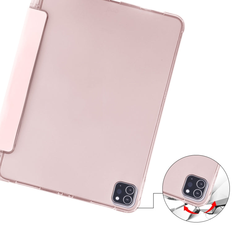For iPad Pro 11 (2020) / iPad Pro 11(2018) 3-folding Horizontal Flip PU Leather + Shockproof TPU Tablet Case with Holder & Pen Slot