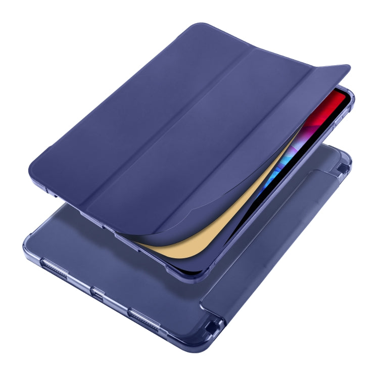 For iPad Pro 11 (2020) / iPad Pro 11(2018) 3-folding Horizontal Flip PU Leather + Shockproof TPU Tablet Case with Holder & Pen Slot