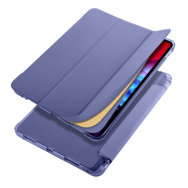 For iPad Pro 11 (2020) / iPad Pro 11(2018) 3-folding Horizontal Flip PU Leather + Shockproof TPU Tablet Case with Holder & Pen Slot
