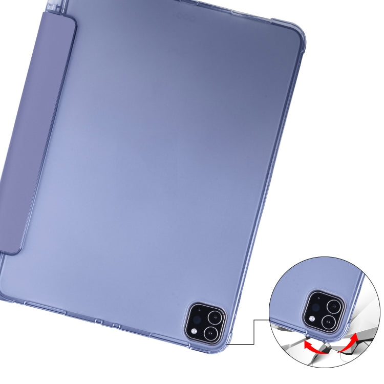 For iPad Pro 11 (2020) / iPad Pro 11(2018) 3-folding Horizontal Flip PU Leather + Shockproof TPU Tablet Case with Holder & Pen Slot