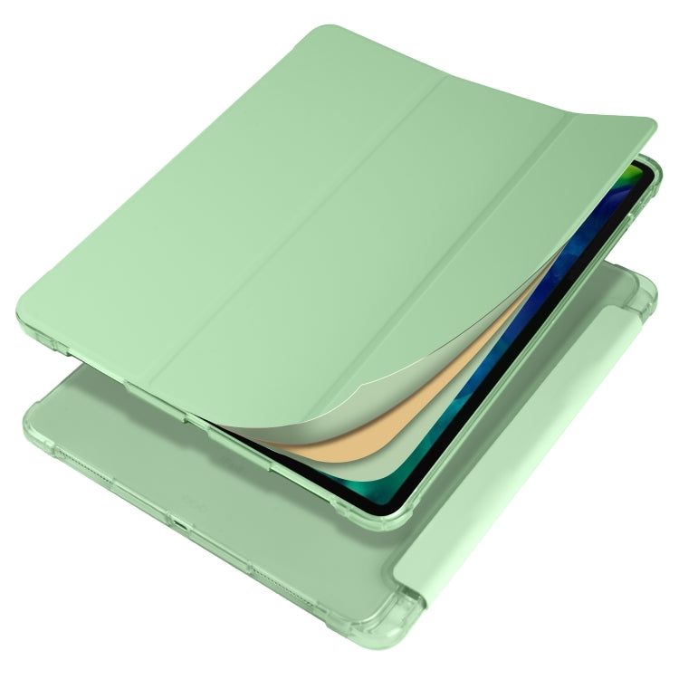 For iPad Pro 12.9 (2020) / iPad Pro 12.9(2018) 3-folding Horizontal Flip PU Leather + Shockproof TPU Tablet Case with Holder & Pen Slot
